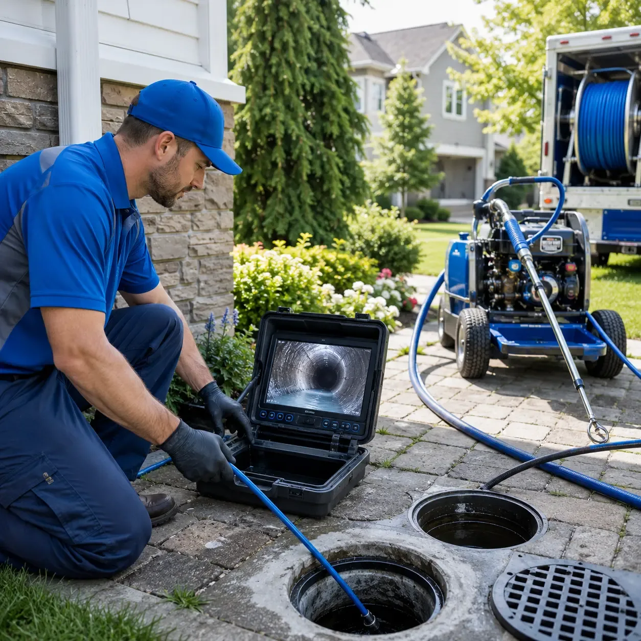 Outdoor drain cleaning professionals serving Amherstdale, WV