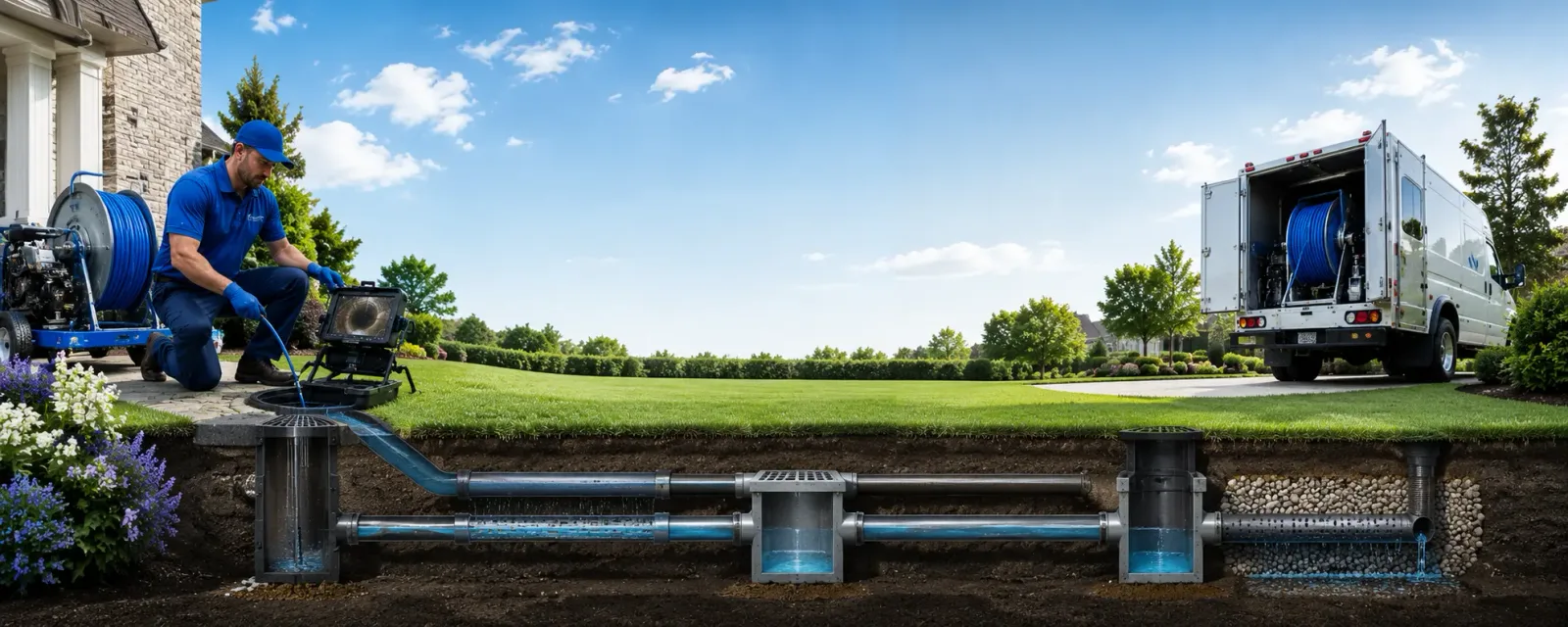 Outdoor drain cleaning information for Amherstdale, WV